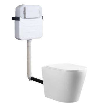SALE - Kormus 56 - Glans wit - Staand toiletset - Soft close, Ophalen of Verzenden, Nieuw
