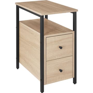 tectake Nachtkastje Tullamore 49,5x30x61,5cm - Industrieel l, Verzenden