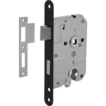 Woningbouw cilinder dag- en nachtslot zwart 55 mm - voor..., Ophalen of Verzenden, Nieuw, Overige materialen, Slot