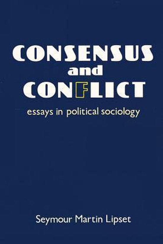 Consensus and Conflict 9780887386084 Seymour Lipset, Boeken, Taal | Engels, Gelezen, Verzenden