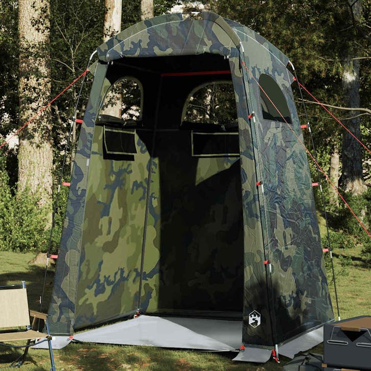 vidaXL Douchetent waterdicht camouflage, Caravanes & Camping, Tentes, Envoi