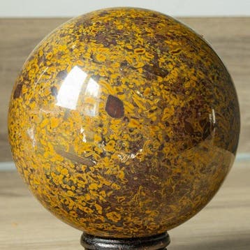 Fruit Jasper - Hoogte: 10.9 cm - Breedte: 10.9 cm- 1950 g