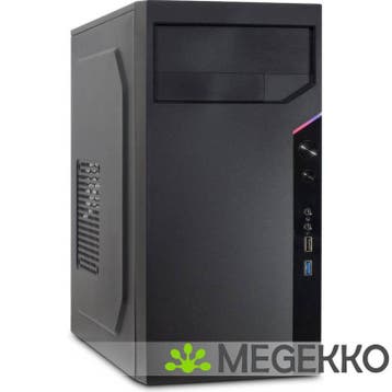Inter-Tech IT-6505 Retro Micro Tower Zwart, Verzenden, Nieuw