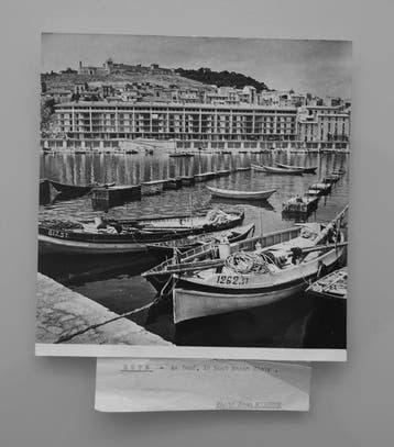 Jean Ribiere (1922 - 1989) - Le Port et les immeubles