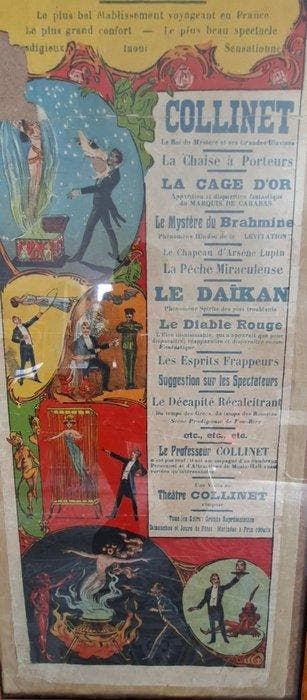 unknown - Rare Antique French Magic Poster – Théâtre