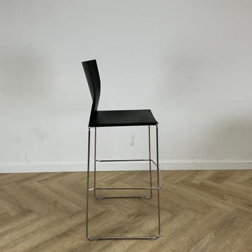 FP collection barkruk H450, zwrt - chroom, Huis en Inrichting, Barkrukken, Gebruikt