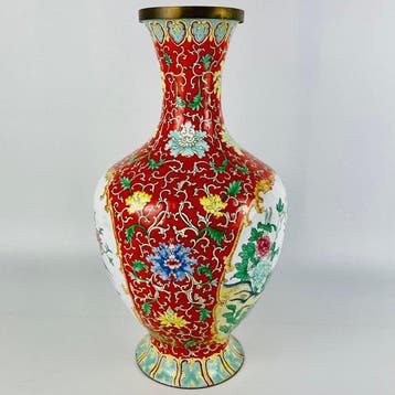 Vaas - Messing - China - Qing Dynastie (1644-1911) - Grote