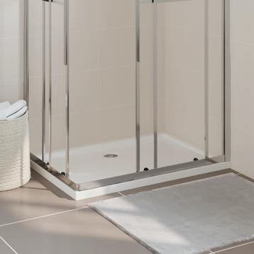 vidaXL Douchebak rechthoekig 70x100 cm ABS wit, Verzenden, Nieuw