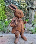 Figurine - Haas met pijp - Fer, Antiquités & Art