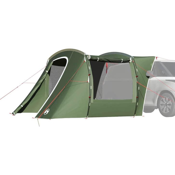 vidaXL Autotent waterdicht groen, Caravanes & Camping, Tentes, Envoi
