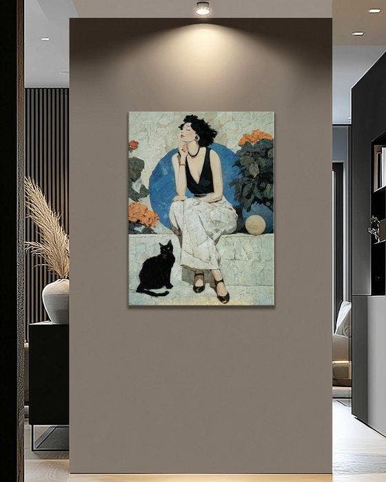 Pippo - Shadows of Late Bloom, Antiek en Kunst, Kunst | Schilderijen | Modern