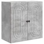 vidaXL Wandkast Betongrijs 59 x 31 x 60 cm Bewerkt hout, Huis en Inrichting, Verzenden, Nieuw