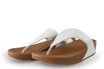 Fitflop Slippers in maat 40 Wit, Kleding | Dames, Slippers, Verzenden, Wit, Zo goed als nieuw