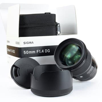Sigma 50 mm 1.4 DG ART HSM Cameralens, Nieuw