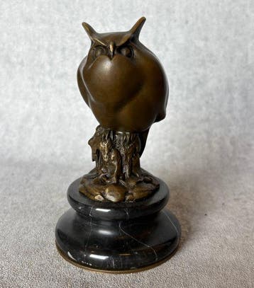 Statue, Prachtig sculptuur van een uil (Zonder Minimumprijs)