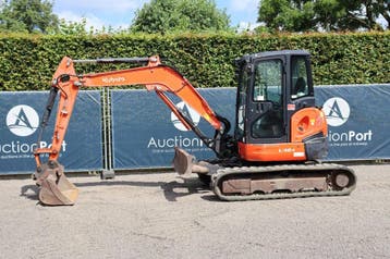 Veiling: Rupsgraafmachine Kubota U48-4 Diesel 30kW 2013, Ophalen