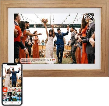 2dekans | Denver Digitale Fotolijst 15.6 Inch - XL - Hout -, Ophalen of Verzenden, Nieuw