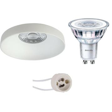 LED Spot Set 3W - Dimbare Ronde Inbouwspot Mat Wit Warm Wit, Verzenden