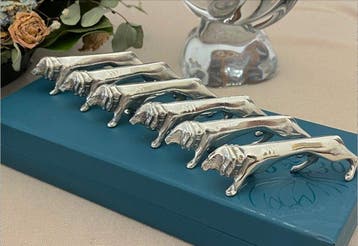 Gallia - Tafelservies (6) - Leeuwen - Verzilverd - Lions