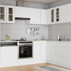 vidaXL Bovenkast Lyon 60x31x60 cm bewerkt hout wit, Verzenden