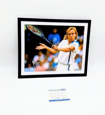 Martina Navratilova - Photographie, Autographe avec