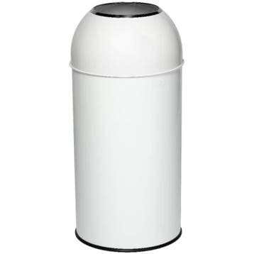 Afvalbak | Staal | Wit | 40L | Open | Afvalscheiding |, Verzenden