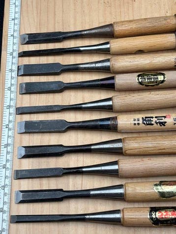 Japanse ronde beitels set YC174 – traditionele