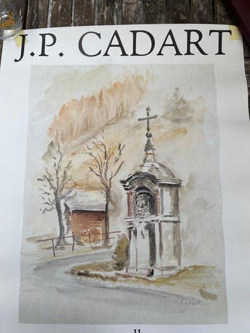 cadart - suisse imprimerie - Exposition aquarelles J.P, Antiek en Kunst, Kunst | Tekeningen en Fotografie