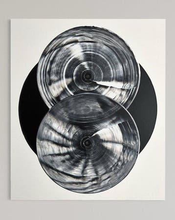 Eren - Black & White Overlap - XXL, Antiek en Kunst