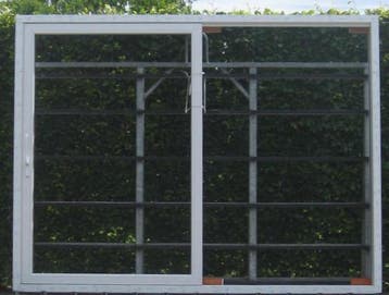 pvc schuifraam , schuifdeur , pui , schuifpui 305 x 233 wit, Doe-het-zelf en Bouw, Raamkozijnen en Schuifdeuren, Kunststof, 225 cm of meer