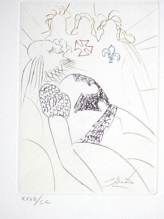 Salvador Dali (1904-1989) - Henry IV, Antiek en Kunst, Antiek | Overige Antiek