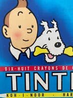 Hergé - Rare et magnifique boîte métallique de 18 crayons de, Livres