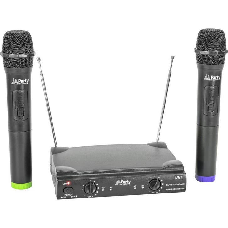 Party Sound Party-200UHF MKII Draadloos UHF Microfoon, Muziek en Instrumenten, Microfoons