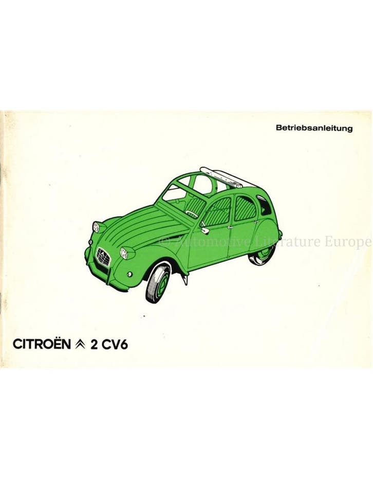 1983 CITROËN 2CV6 INSTRUCTIEBOEKJE DUITS, Auto diversen, Handleidingen en Instructieboekjes, Ophalen of Verzenden