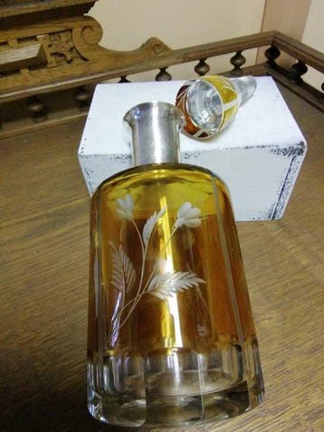 astray Finnish, decanter Czech - Asbak (2) - Kristal, Zilver