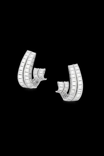 Boucles doreilles - 18 carats Or blanc - 4.22ct. tw., Nieuw