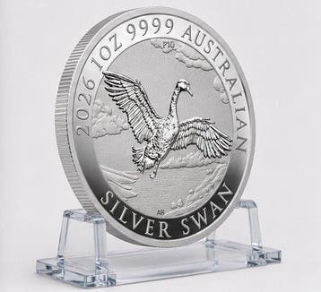 Australië. 1 Dollar 2026 The Swan – 1 oz Silver Coin BU, Postzegels en Munten, Munten | Europa | Niet-Euromunten