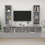vidaXL | Wand TV Kast | Wandgemonteerd 4 pcs 37 x 37 x 107.5, Huis en Inrichting, Verzenden, Nieuw