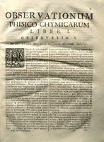Hoffmann Friedrich. - Observationum Physico-Chymicarum -