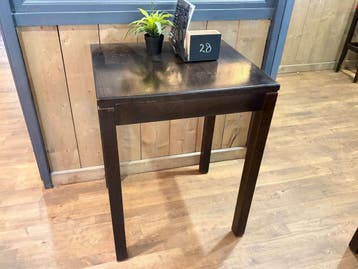 (5x) Hoge houten tafel
