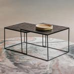 Salontafel Mangohout Carlin Set Van 2 Laag, Verzenden