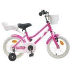 vidaXL Kinderfiets 14 Inch voor 3-5 jaar oud Donkerroze, Verzenden