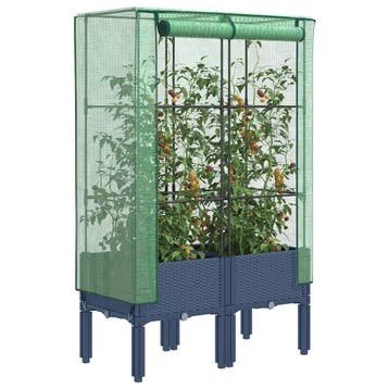 vidaXL Plantenbak verhoogd met kashoes 80x40x140 cm, Verzenden