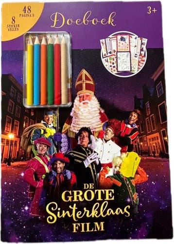De grote Sinterklaas film doeboek - potloden, Verzenden, Nieuw