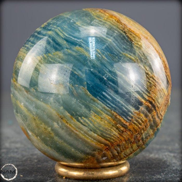 Spectaculaire onyx-kogel van uitzonderlijke schoonheid – Een, Antiquités & Art, Curiosités & Brocante