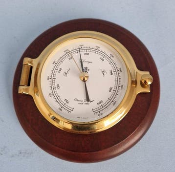 Datema Ships barometer - Hout, Messing, Glas