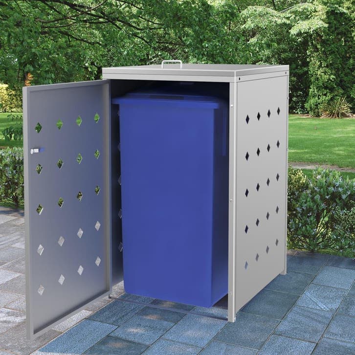 vidaXL Containerberging enkel 240 L roestvrij staal, Bricolage & Construction, Conteneurs, Envoi