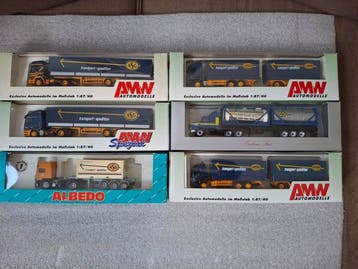 Albedo, Herpa, AWM 1:87 - Model vrachtwagen (6) - ASG, Nieuw