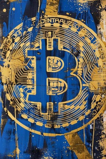 Dine Chanima (XX-XXI) - (XXL) Giant Street Art Bitcoin