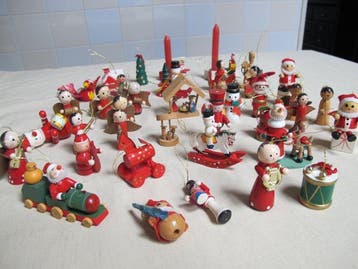 Onbekend - Kerstdecoratie (40) - Grote houten, Diversen, Nieuw